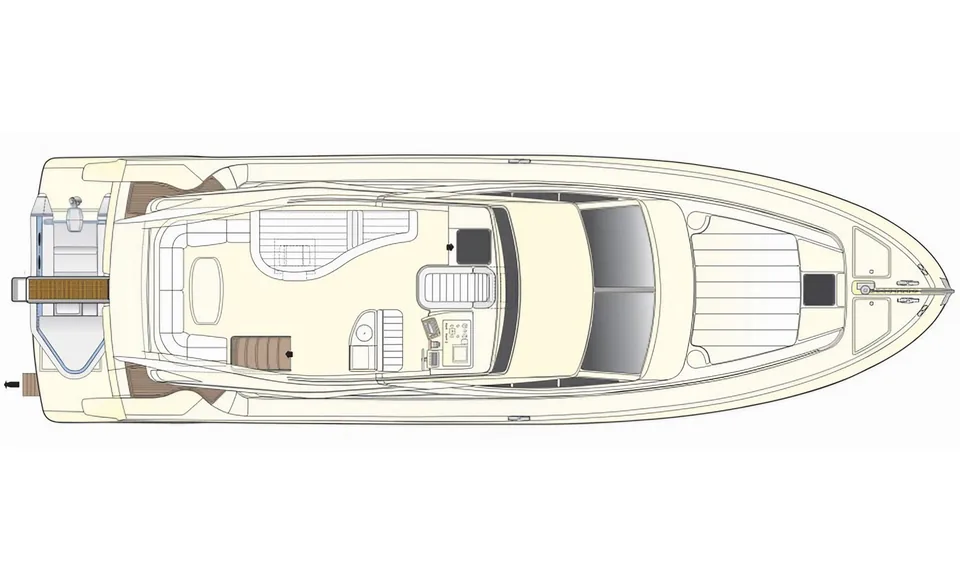 Deck plan: Flybridge